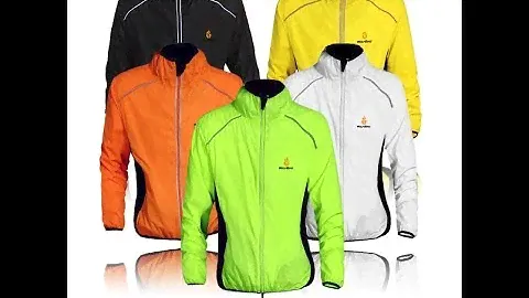 Велосипедная куртка дождевик Светоотражающая WOLFBIKE  Cycling Windproof