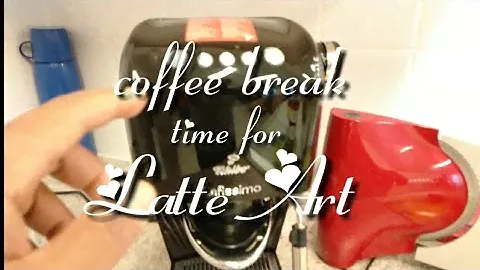 Practice Latte Art || Tchibo caffisimo classic #baristamrreal