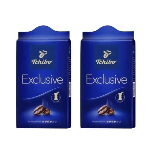 Кофе молотый Tchibo Exclusive, 250 г, вакуумная упаковка, 2 уп.-0