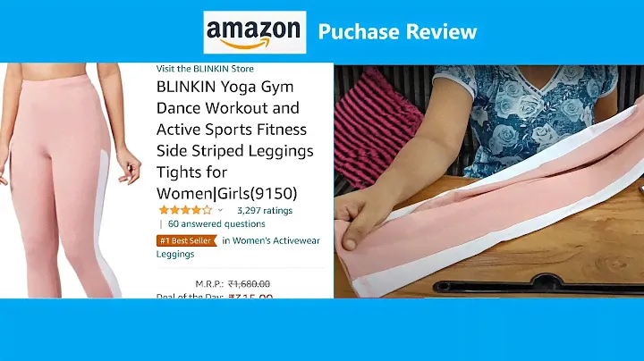 BLINKIN Yoga Gym Dance Workout and Active Sports Fitness Side Striped Leggings Review