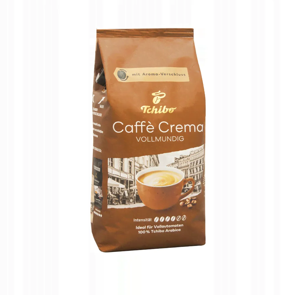 Кофе в зернах типа TCHIBO CAFFE CREMA VOLLMUNDIG 1кг