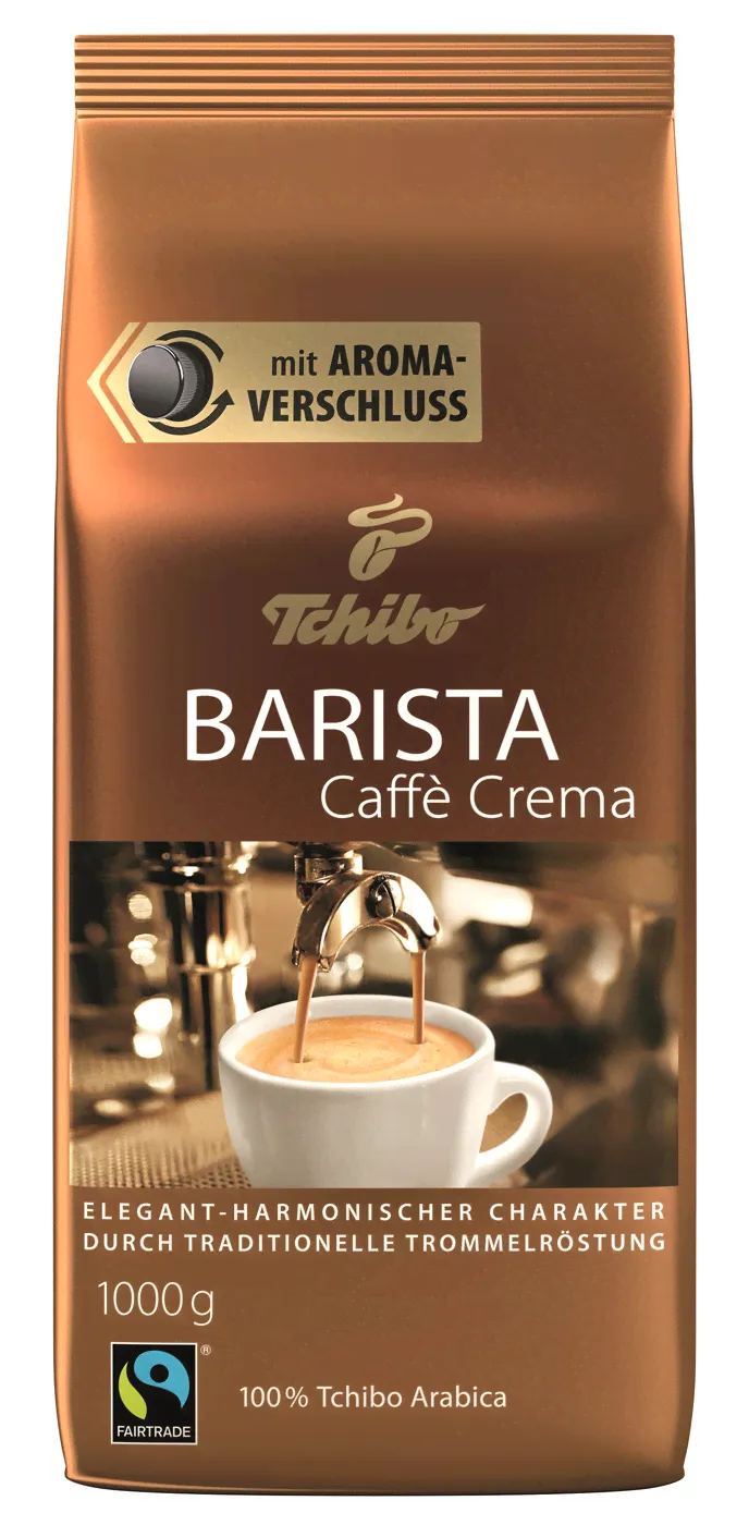 Кофе в зернах Tchibo Barista Caffe Crema, арабика 100%, 1 кг-0