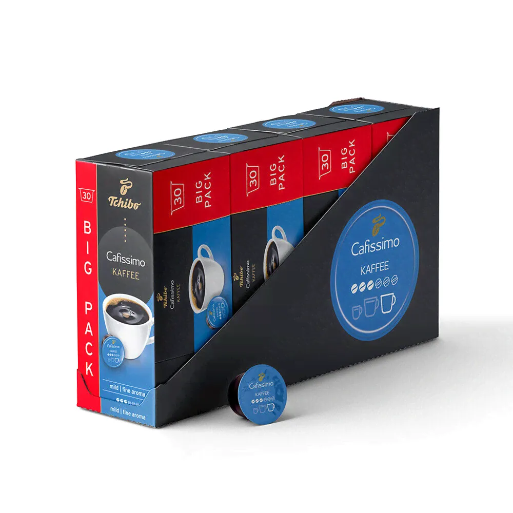 Tchibo Cafissimo Kaffee mild, 120 Stück 4 x 30 Kaffeekapseln