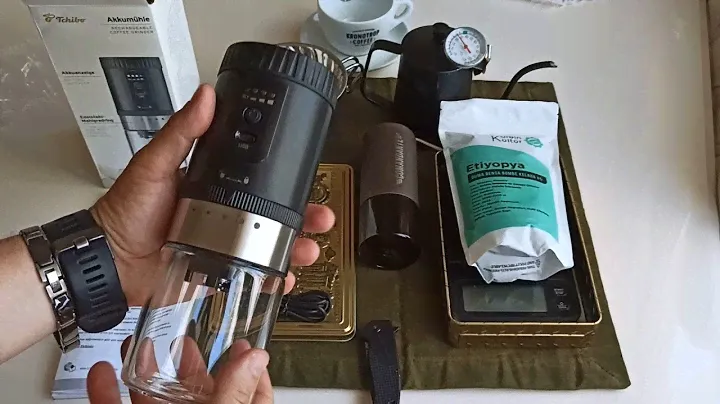 Tchibo Şarjlı Kahve Değirmeni. V60, French Press, Mokapot için. 1080p video