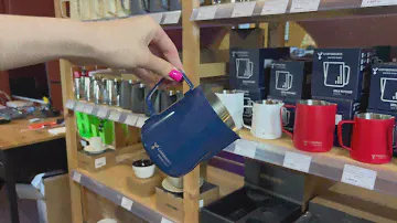 Питчер молочник для капучино и латте COFFEESTATE Barista Tools, стальной, синий 600 мл
